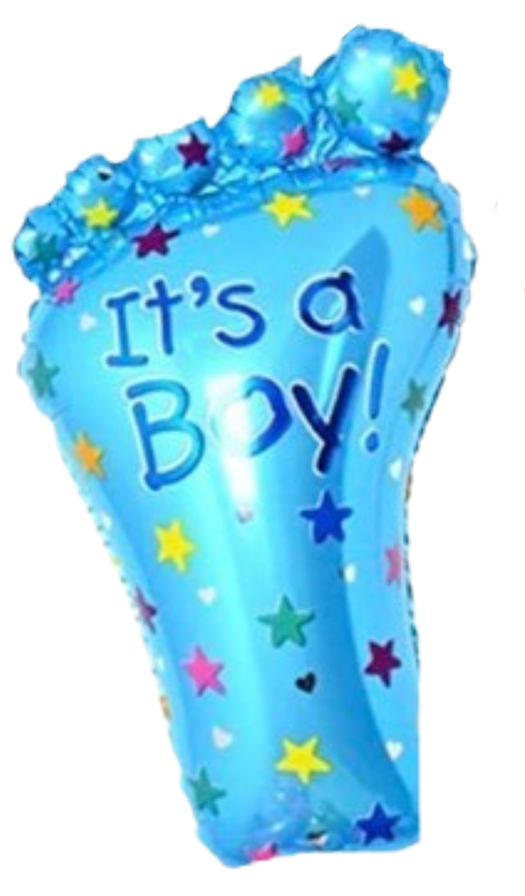 It’s a boy baby feet Mylar balloon
